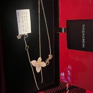 Pasquale Bruni 18K Rose Gold Petit Garden White & Champagne Diamond Pendant